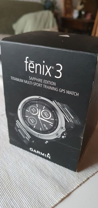 Smartwatch Garmin Fenix 3, sapphire, titanium, safir, gps
