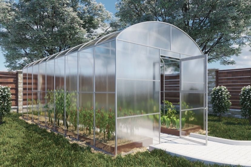 Теплица прямостенная «премиум»