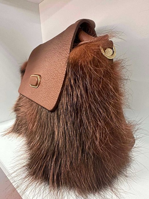 Дамска чанта Plinio Visona естествена кожа