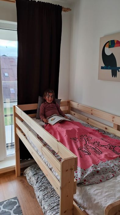 Pat supraetajat PINO cu saltea 80x200