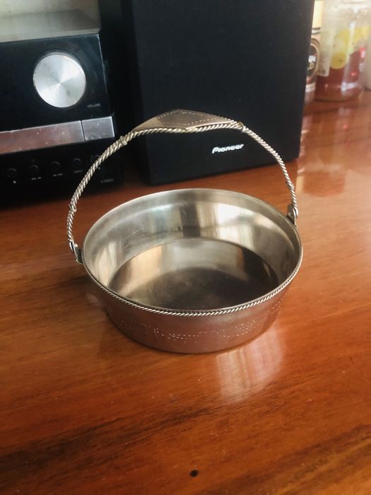 Конфетница мельхиоровая. Винтаж (СССР)