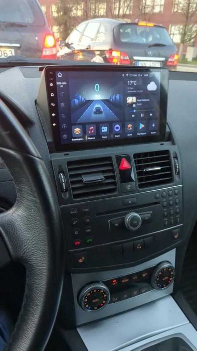 Navigatie GPS Android 15 Dedicata Mercedes C-Class W204 - QLed CarPlay