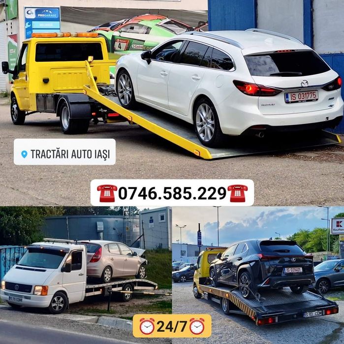 •Tractări Iași / Platformă Iași / Asistență Rutieră Iași / 24/7 •