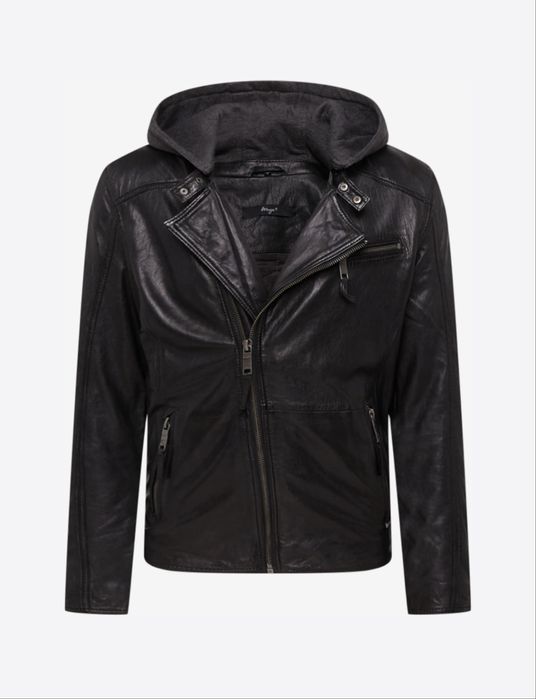 Maze Biker Leather Jacket ОРИГИНАЛНО мъжко яке естествена кожа - M-L