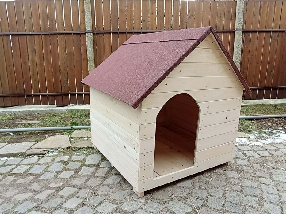 Голяма дървена къща за кучета къща куче кучешка колиба