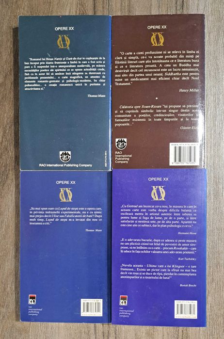 Hermann Hesse - lot 4 carti editura RAO Opere XX