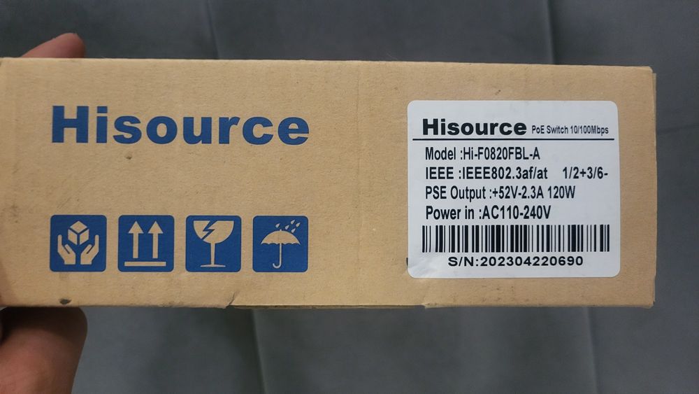 Коммутатор HiSource Hi-F0820FBL-A