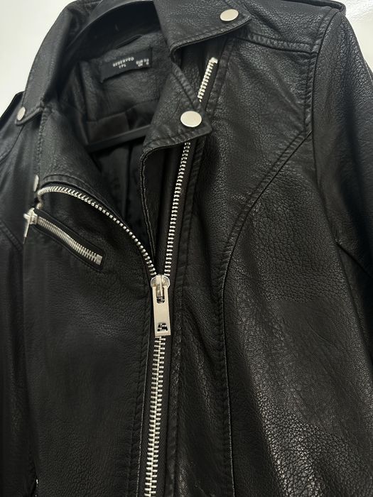 Jacheta piele neagra dama