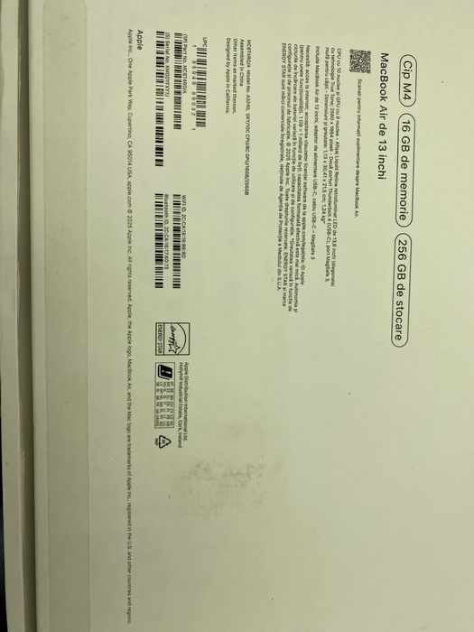 Amanet Next Generation/ Macbook Air 13” M4, 16 GB