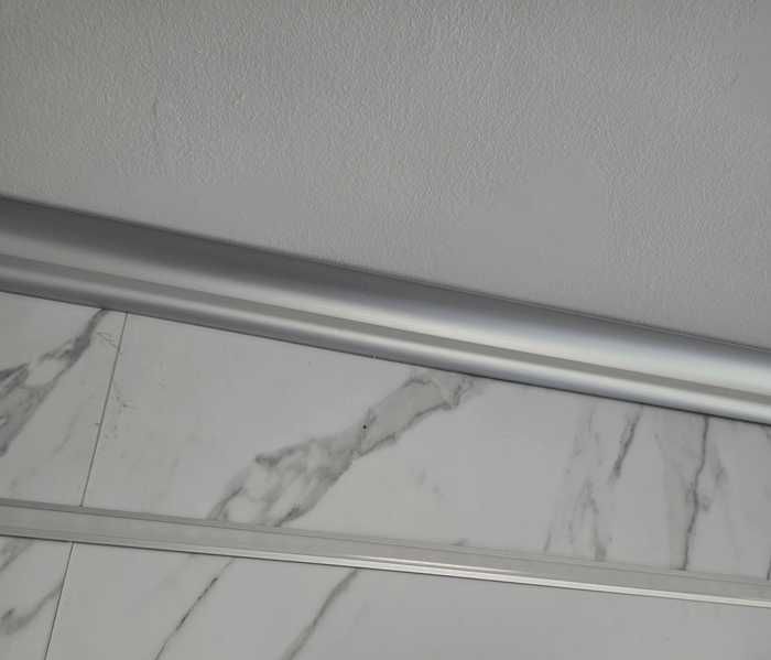 Декоративен LED Корниз за Таван – Алуминиев Профил за LED Лента + дифузор (капаче) пръчка 2 метра