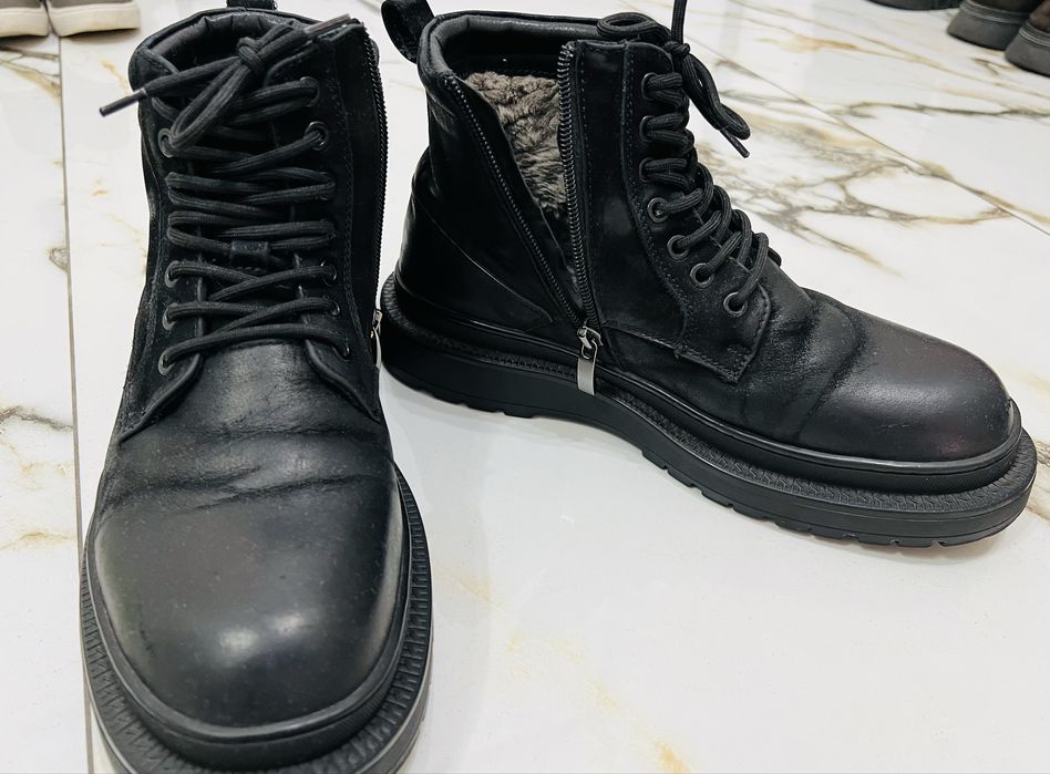 Мужские ботинки кожаные