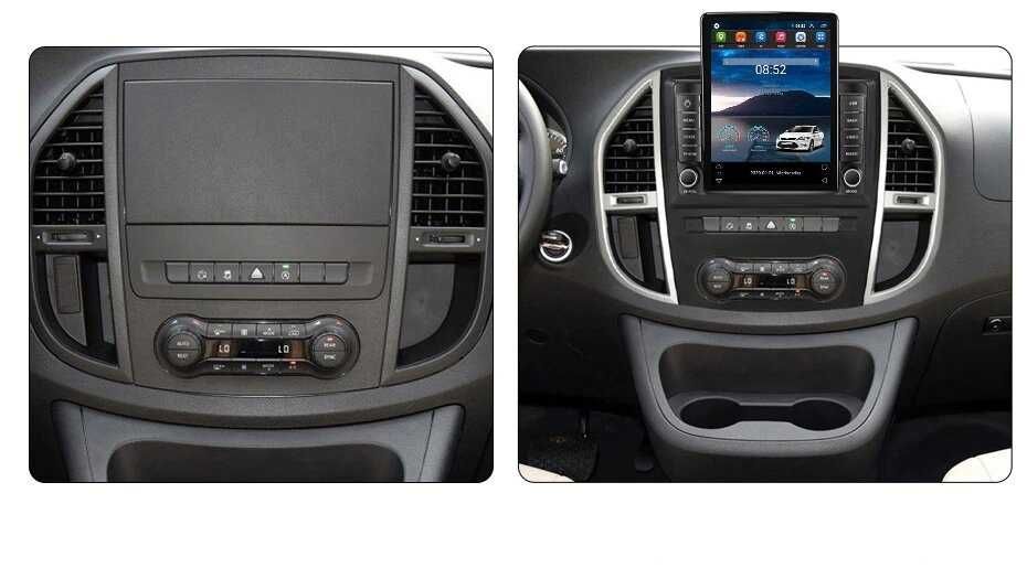 Navigatie Mercedes Vito din 2014 - 2020 Ecran TESLA 9.7 inch 4GB RAM