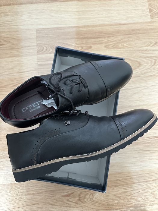 Мъжки черни официални обувки Effetti Shoes 42 номер