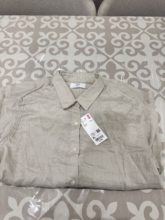 Рубашка uniqlo лен