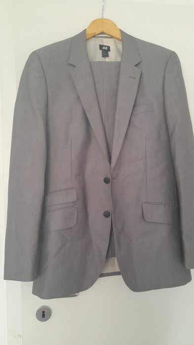 Costum bărbătesc gri subtire HM