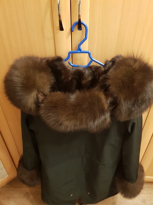 Парка с натуральным мехом