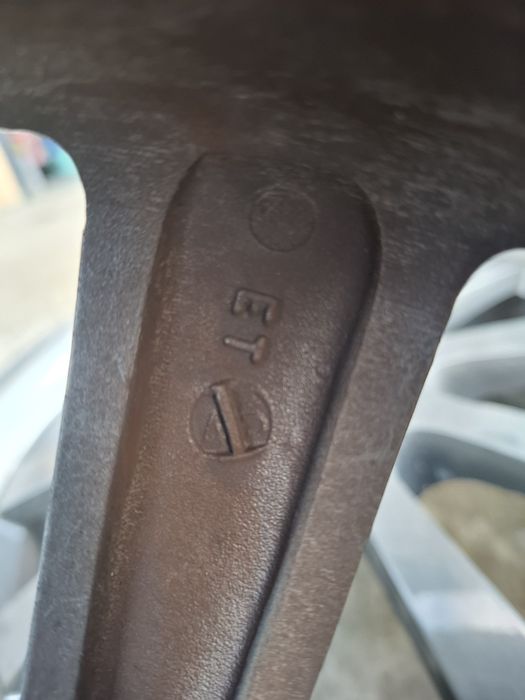 Set Jante aliaj 5x112 17 inch 66.6 cu buza cromata vw audi seat skoda