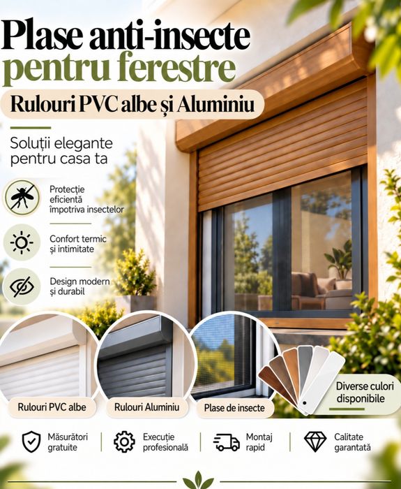 Rolete exterioare și plase anti-isect