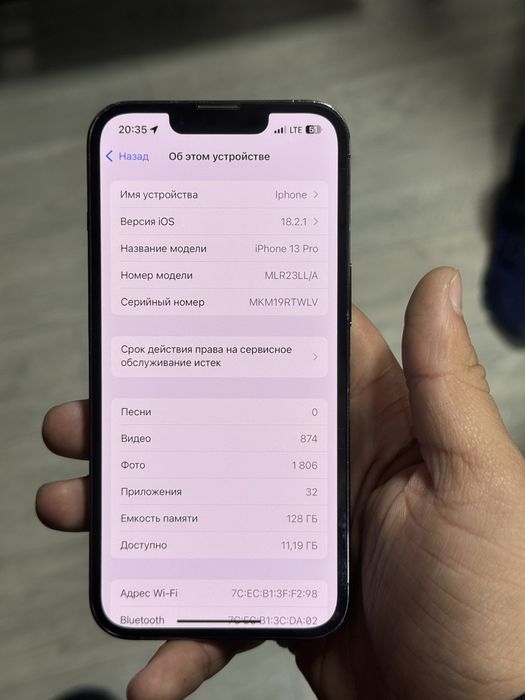 Iphone 13 pro ideal holatda