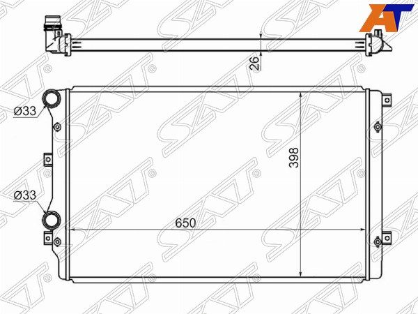 Радиатор Volkswagen GOLF