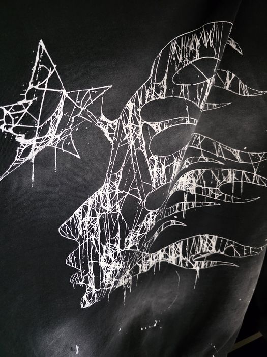 Hellstar zip-up hoodie черен — XL