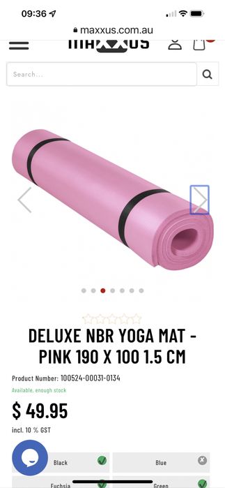 Saltea yoga Pilates de lux cu spuma de cauciuc natural cu memorie  Sal