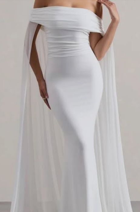 Rochie alba de tull