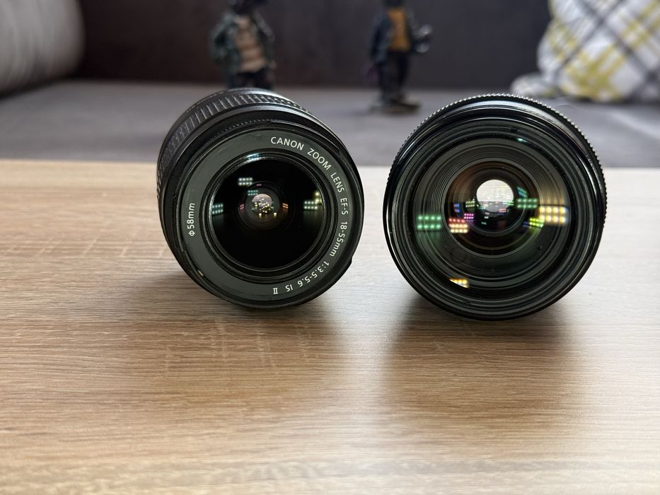 Canon EOS 500D с 2 обектива и аксесоари