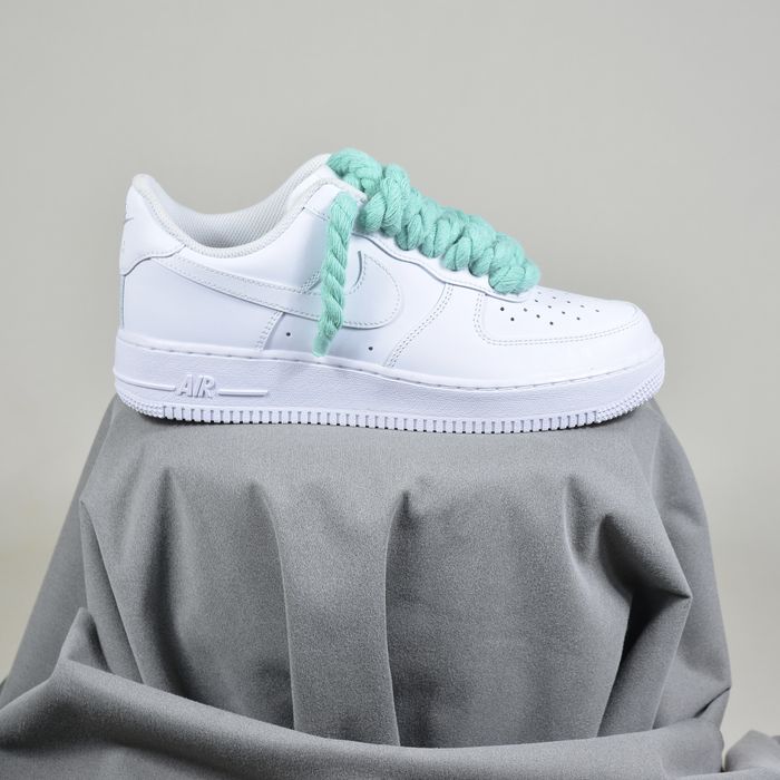 Pantofi Sport Air Force 1 Low Custom Rope Laces Turcuoaz-Original