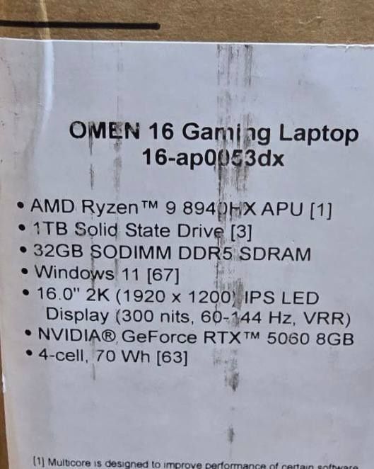 Игровой ноутбук HP Omen 16 (USA)