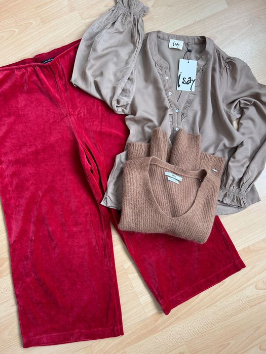 Страхотен червен панталон gudrunsjoden и нова туника I Say