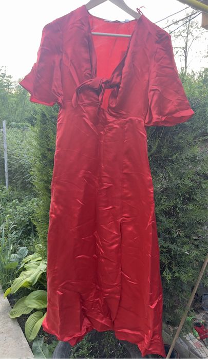 Rochie rosie lunga