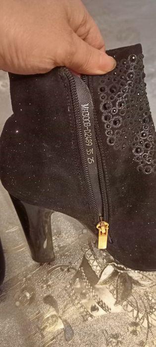 Ботильоны жамшевый, вечерный