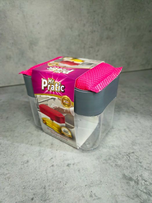 Dozator detergent vase cu burete – Mr. Pratic, rezervor integrat
