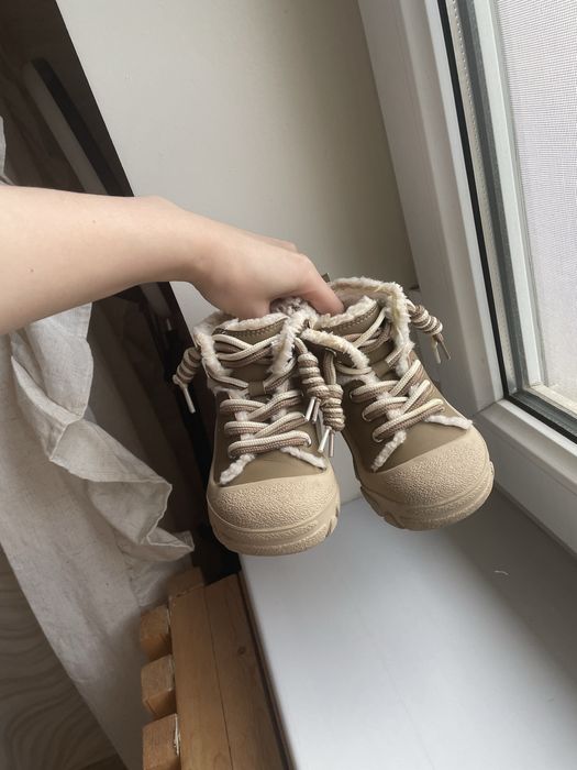 Детские зимние ботинки тёплые с защитным носком