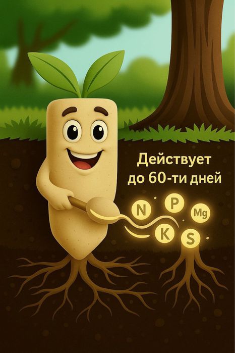 Удобрение в колышках для деревьев и кустарников