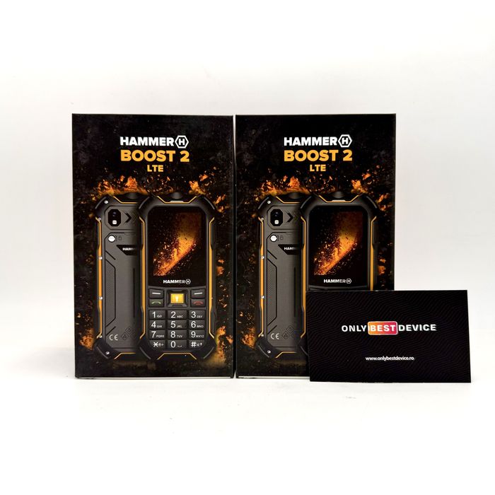 Telefon Mobil Hammer Boost 2 Negru/Portocaliu 3500mAh