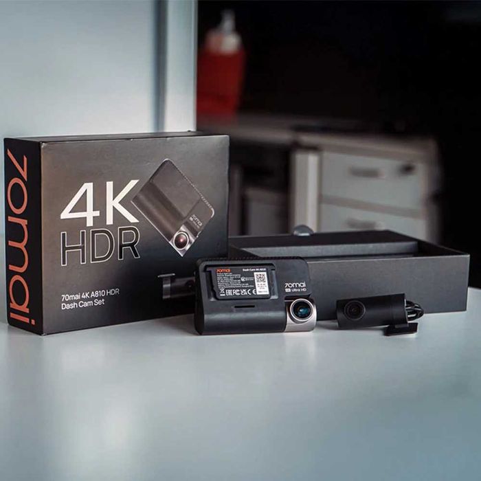 Видеорегистратор с GPS 70mai Dash Cam (4К) A810-2 + задняя камера