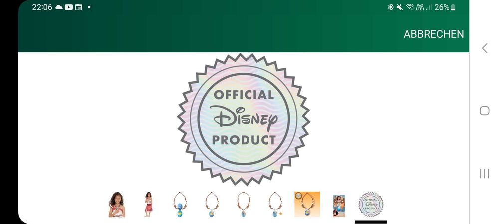 Светещото колие-мида на Vaiana Moana от Jakks Pacifik оригинал  Дисни