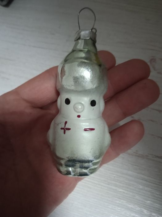 Игрушки новогодние ёлочные советский стекло