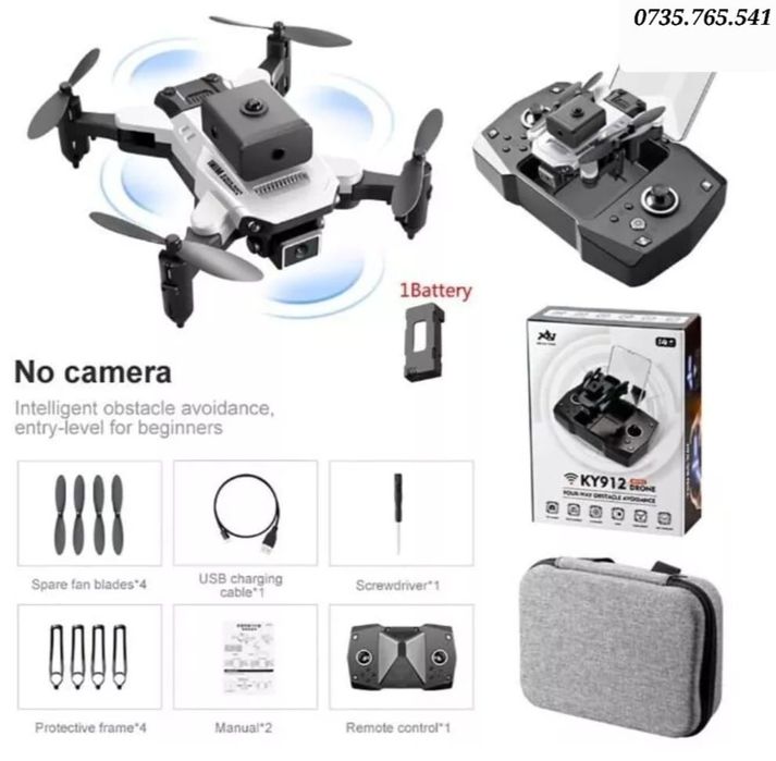 Drona KY912 pliabila cu camera 4K si telecomanda