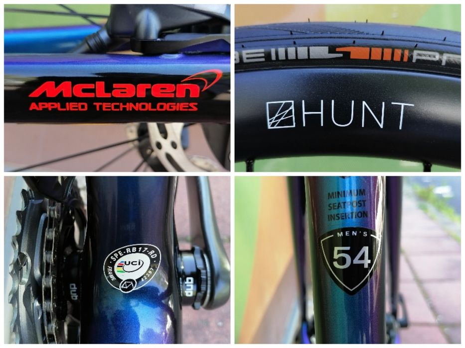 Карбонов Шосеен S-WORKS*Sram Force 2x12 AXS*Карбонови Капли HUNT*McLaren*НОВ