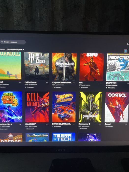 EPIC GAMES аккаунт с играми