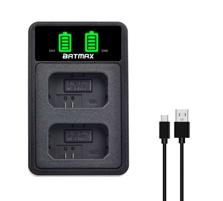 Зарядно за NP-FW50 батерия , съвместима с Sony Alpha 6000 , 6100 и др.