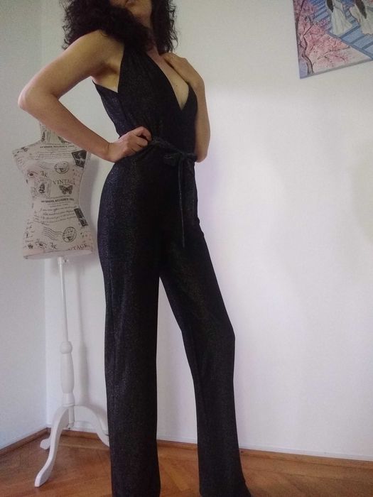 Salopeta lurex handmade noua