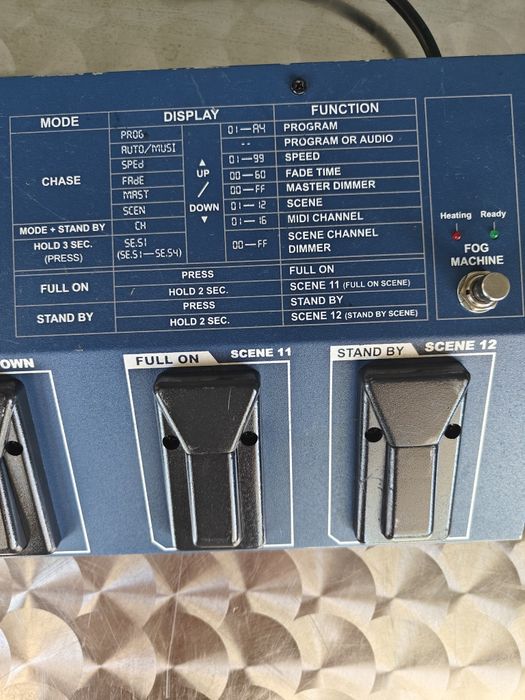 Pedală chitară Showtec cu 4 direcții Dimmpack Lightfoot