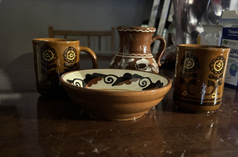 Коллекционный набор терракотовой посуды