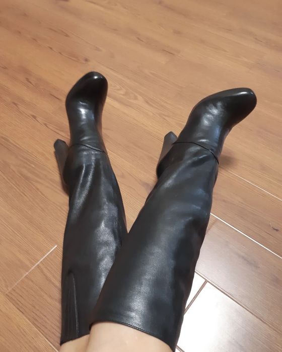 Сапоги Италия кожа