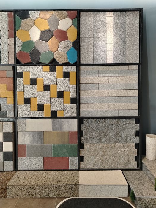 Гранит Брусчатки Каменный ковёр Травертин