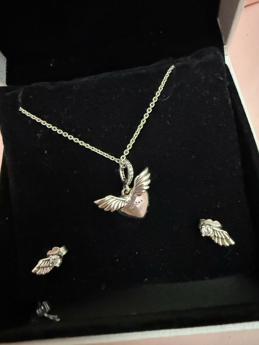 pandora цепочка и серьги